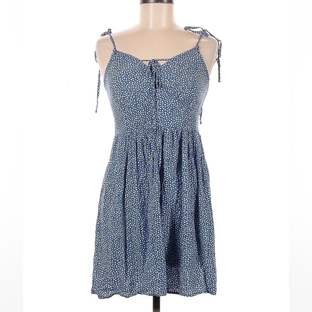 SHEIN size medium blue and white dress